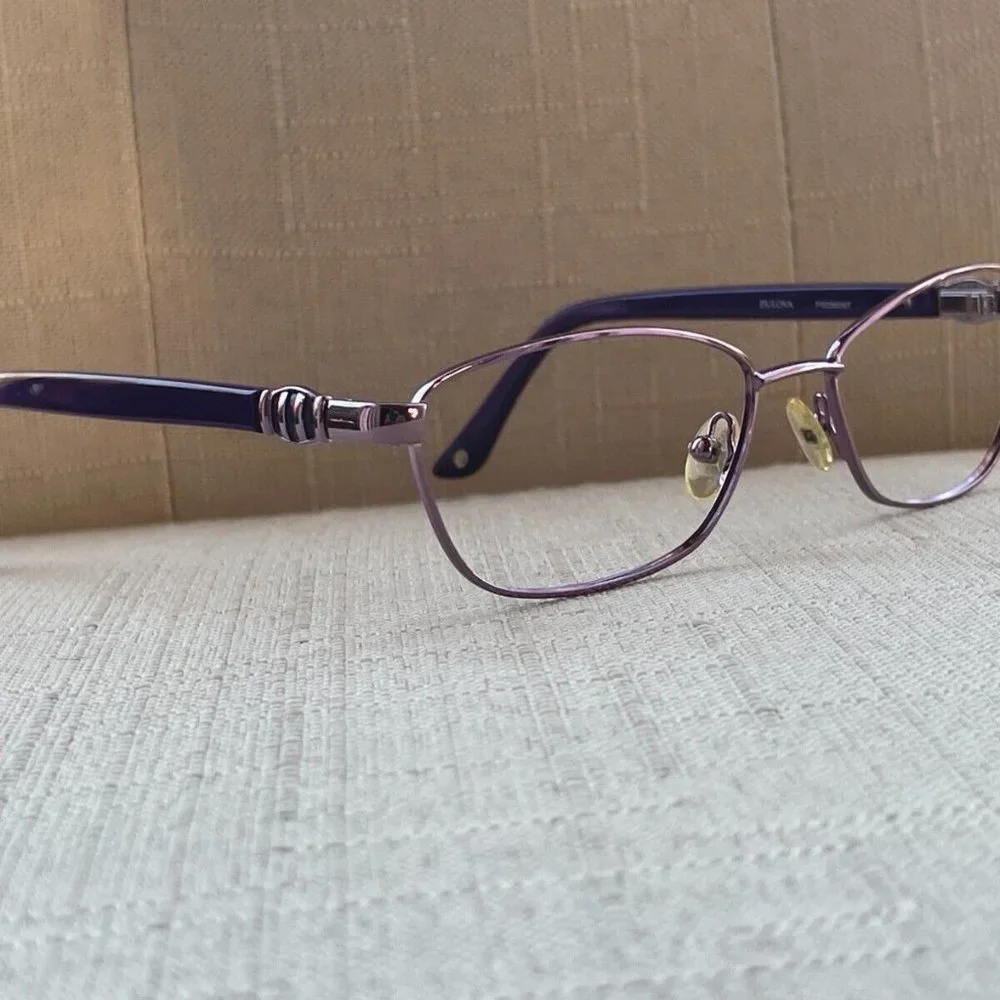 Bulova Women Eyeglasses Voilet Tone Glasses PIEDMENT 51[]15 135 Frame